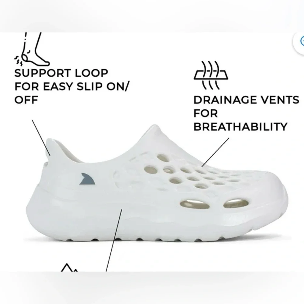 Rugged Shark Big Kids Size 5”Slip on Water Sneakers